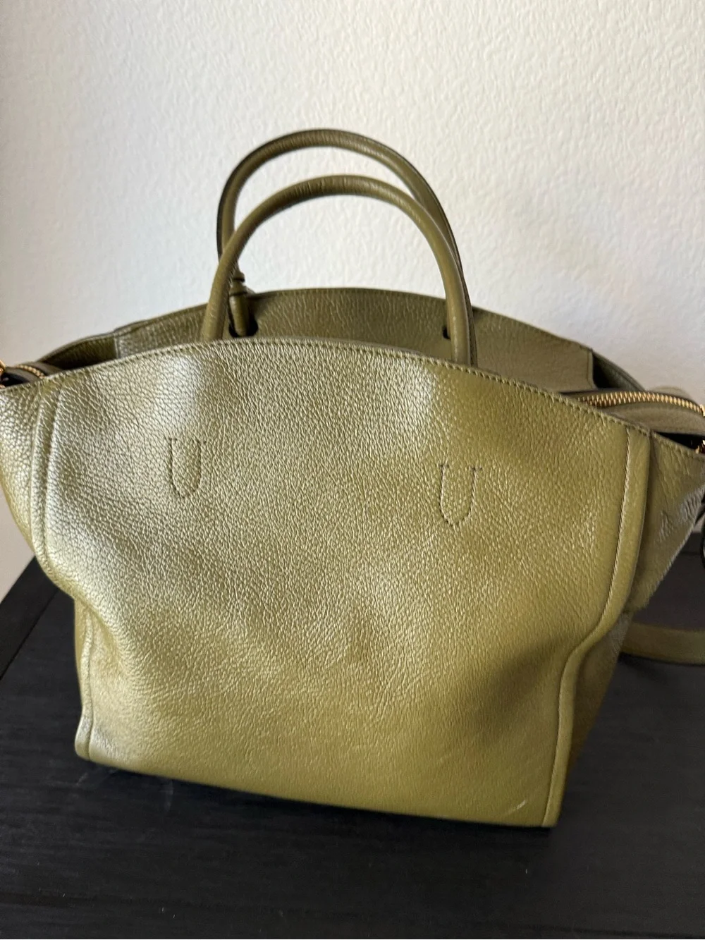 Coccinelle Narcisse in Olive Green Medium size